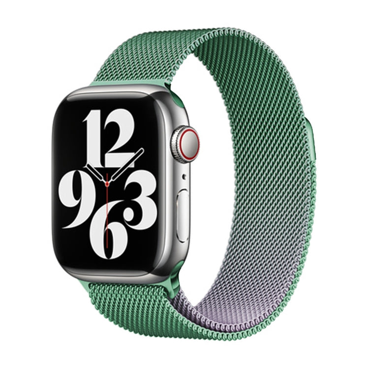 For Apple Watch Series 3 42mm Milan Gradient Loop Magnetic Buckle Watch Band(Light Violet) - Watch Bands by PMC TechLife | Online Shopping South Africa | PMC TechLife