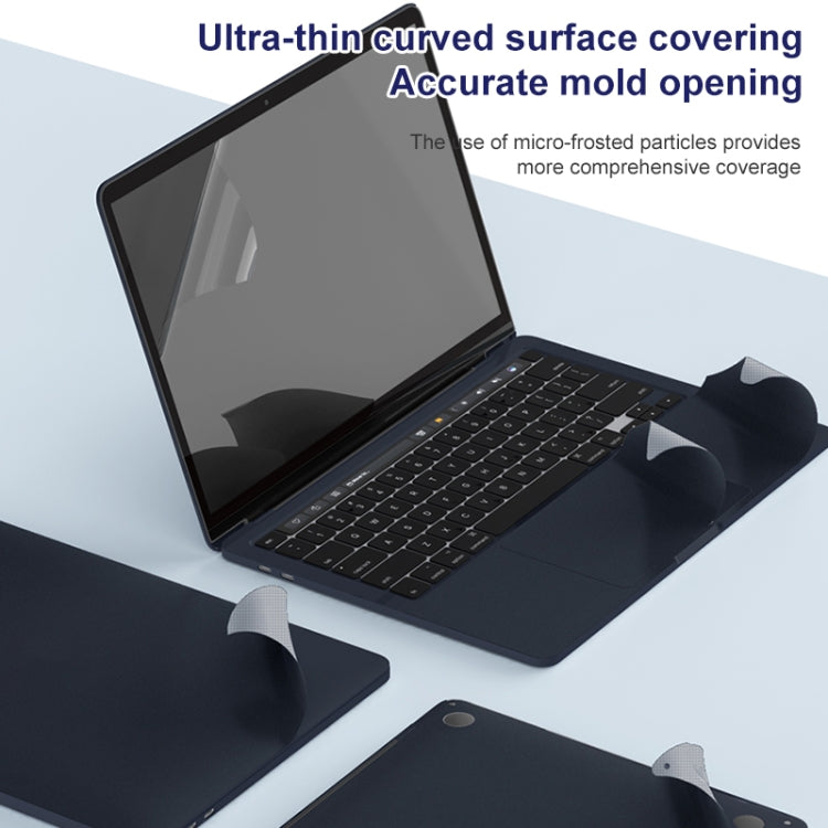 For MacBook Air 13.6 inch A2681 2022 ZGA 5 in 1 Laptop All-round Protective Film(Silver) - free shipping - PMC Jewellery - Order now!