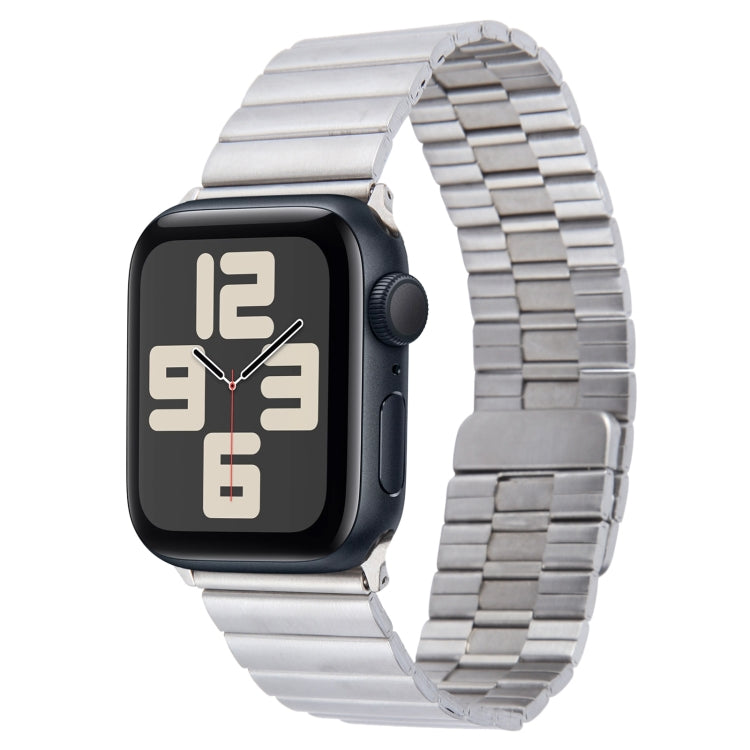 For Apple Watch SE 2023 44mm Bamboo Stainless Steel Magnetic Watch Band(Sliver) - free shipping - PMC TechLife - Order now!