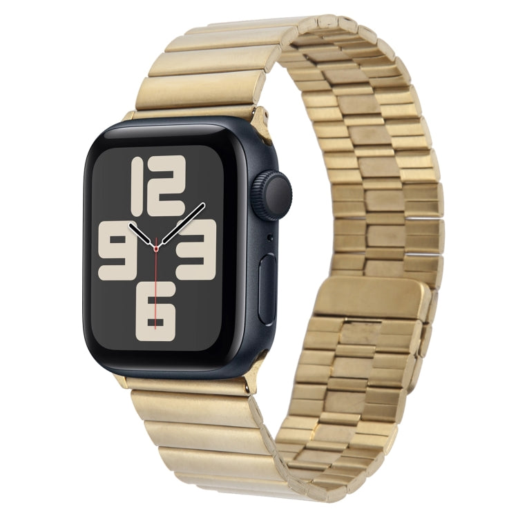 For Apple Watch SE 2023 40mm Bamboo Stainless Steel Magnetic Watch Band(Gold) - free shipping - PMC TechLife - Order now!