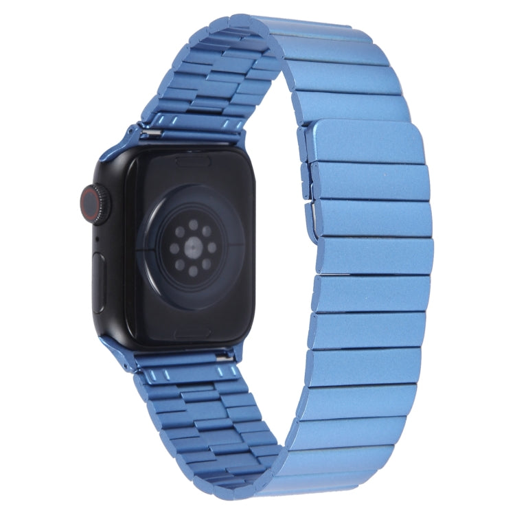 For Apple Watch Ultra 2 49mm Bamboo Stainless Steel Magnetic Watch Band(Blue) - free shipping - PMC TechLife - Order now!