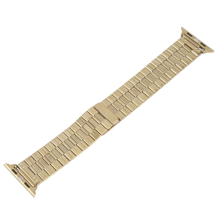 For Apple Watch Series 9 45mm Bamboo Stainless Steel Magnetic Watch Band(Gold) - free shipping - PMC TechLife - Order now!
