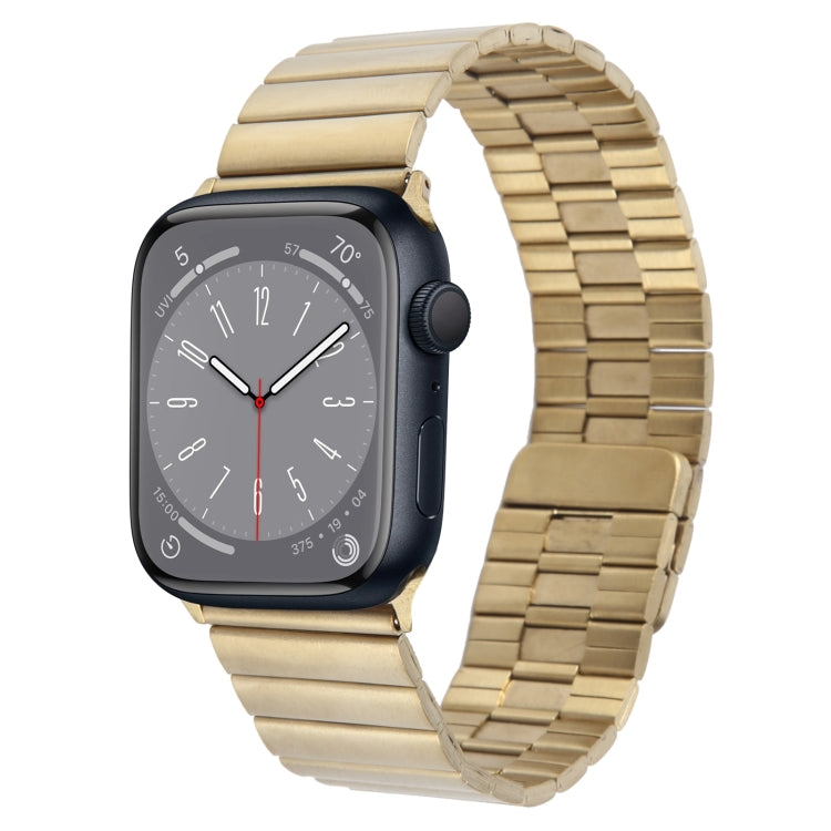 For Apple Watch Series 8 41mm Bamboo Stainless Steel Magnetic Watch Band(Gold) - free shipping - PMC TechLife - Order now!