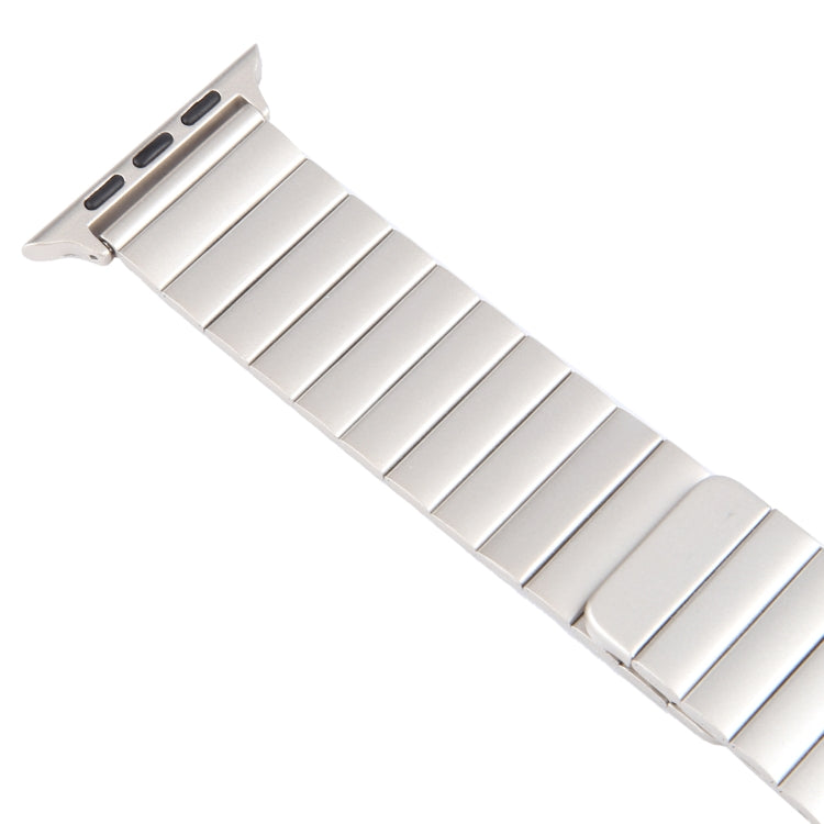 For Apple Watch Series 8 45mm Bamboo Stainless Steel Magnetic Watch Band(Starlight) - free shipping - PMC TechLife - Order now!