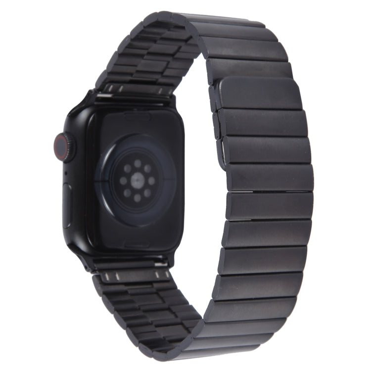 For Apple Watch SE 2022 44mm Bamboo Stainless Steel Magnetic Watch Band(Black) - free shipping - PMC TechLife - Order now!