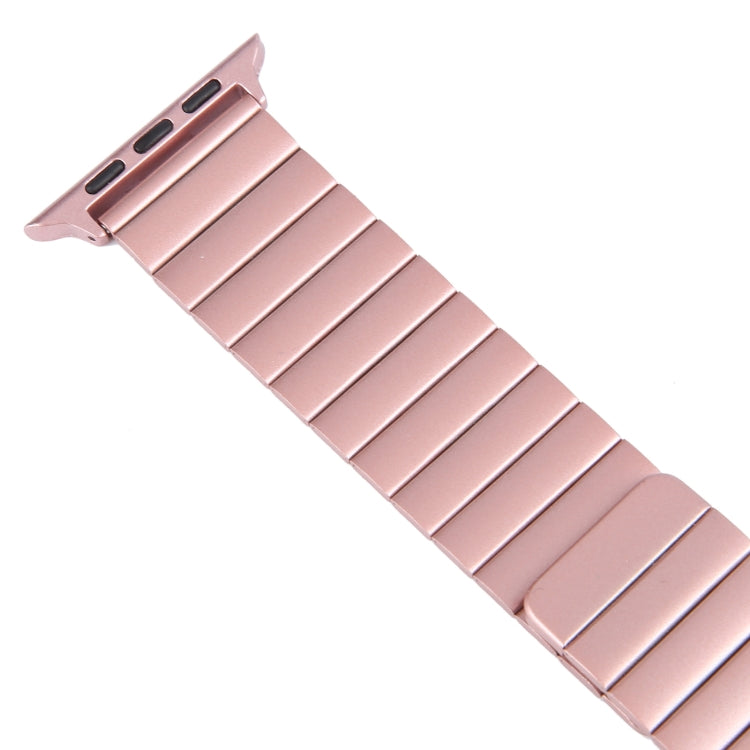For Apple Watch SE 2022 44mm Bamboo Stainless Steel Magnetic Watch Band(Pink) - free shipping - PMC TechLife - Order now!