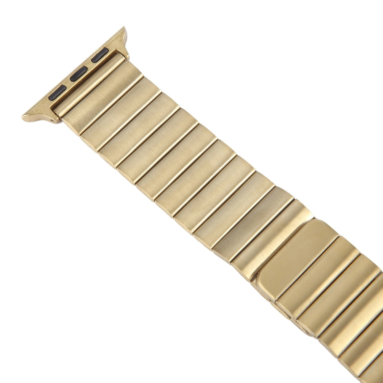 For Apple Watch Series 7 41mm Bamboo Stainless Steel Magnetic Watch Band(Gold) - free shipping - PMC TechLife - Order now!