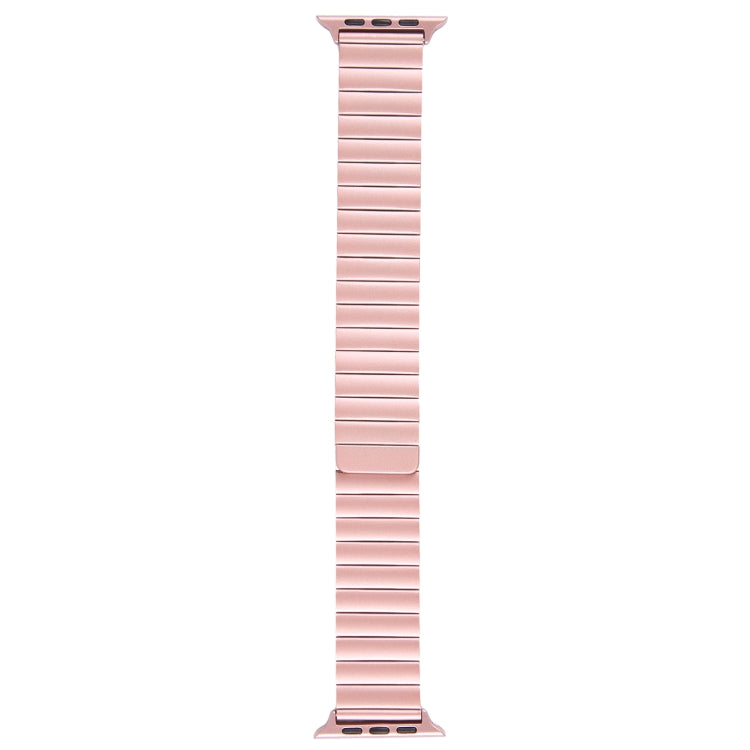 For Apple Watch Series 7 41mm Bamboo Stainless Steel Magnetic Watch Band(Pink) - free shipping - PMC TechLife - Order now!