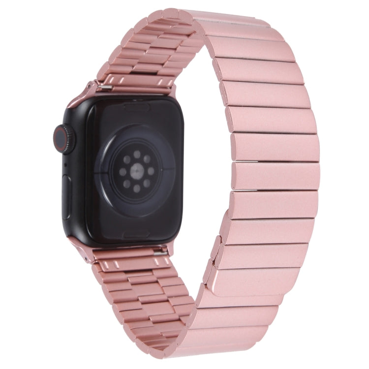 For Apple Watch Series 7 41mm Bamboo Stainless Steel Magnetic Watch Band(Pink) - free shipping - PMC TechLife - Order now!