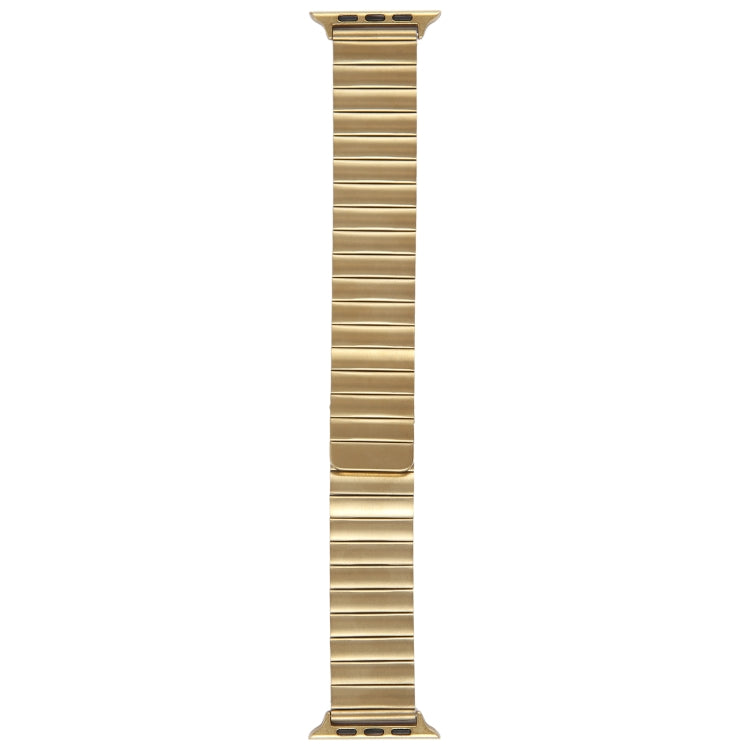 For Apple Watch Series 7 45mm Bamboo Stainless Steel Magnetic Watch Band(Gold) - free shipping - PMC TechLife - Order now!