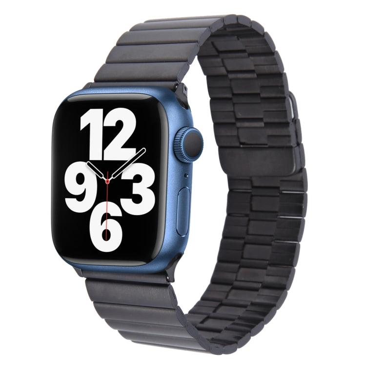 For Apple Watch SE 40mm Bamboo Stainless Steel Magnetic Watch Band(Black) - free shipping - PMC TechLife - Order now!