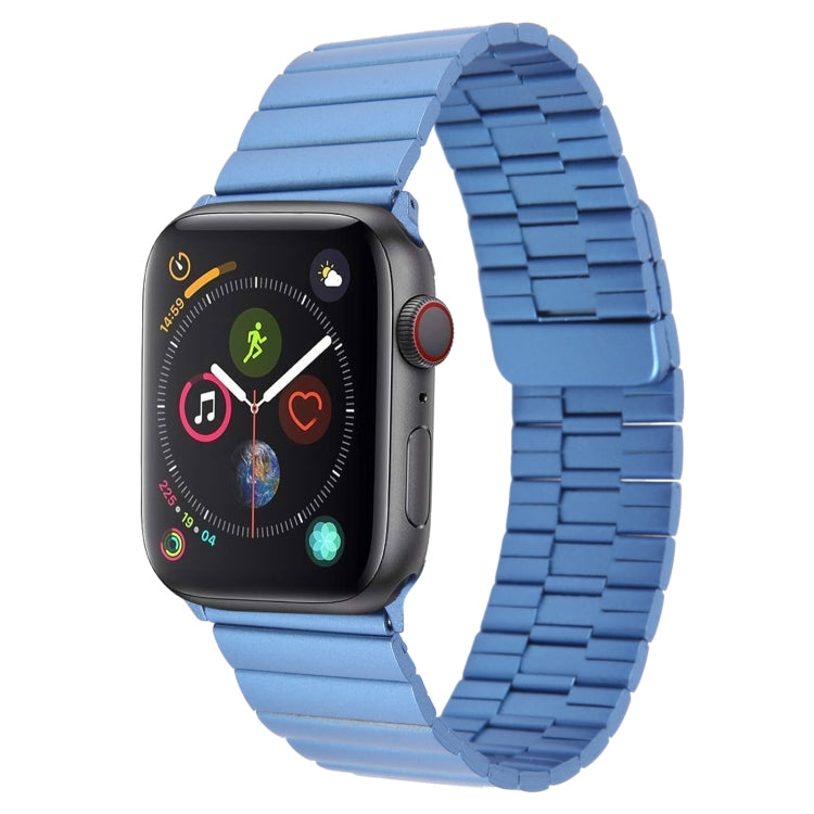 For Apple Watch Series 4 44mm Bamboo Stainless Steel Magnetic Watch Band(Blue) - free shipping - PMC TechLife - Order now!