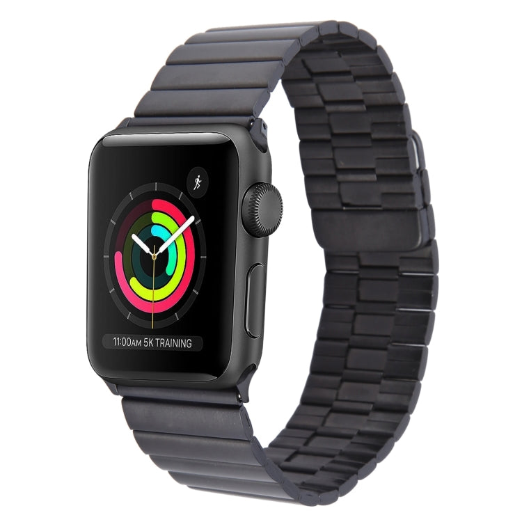 For Apple Watch 42mm Bamboo Stainless Steel Magnetic Watch Band(Black) - free shipping - PMC TechLife - Order now!