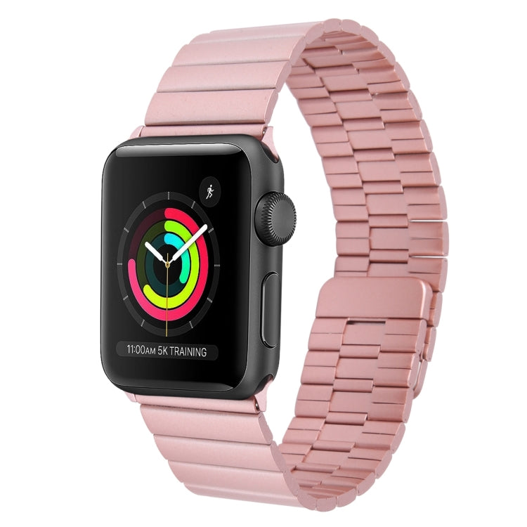 For Apple Watch 38mm Bamboo Stainless Steel Magnetic Watch Band(Pink) - free shipping - PMC TechLife - Order now!