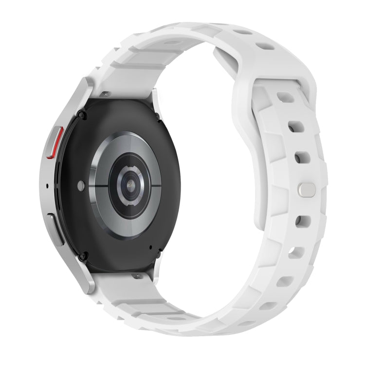 18mm Armor Silicone Watch Band(White) - 18mm Bands by PMC TechLife | Online Shopping South Africa | PMC TechLife | Buy Now Pay Later Mobicred