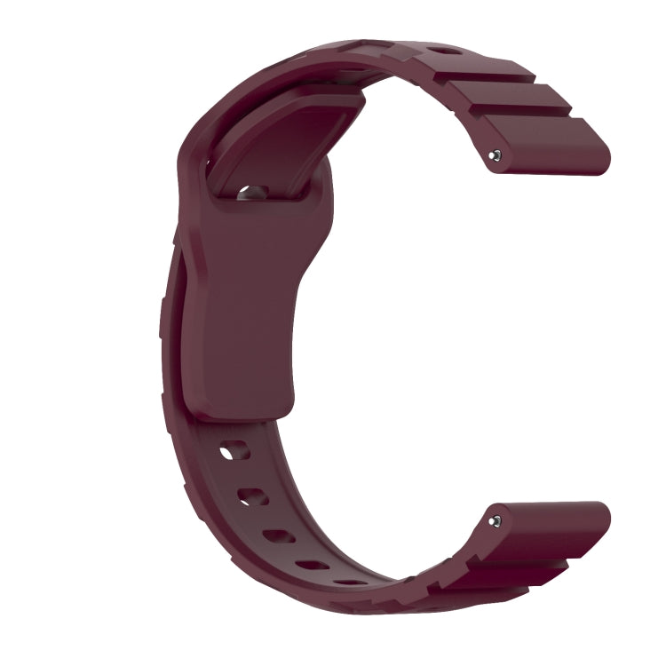 18mm Armor Silicone Watch Band(Wine Red) - free shipping - PMC TechLife - Order now!