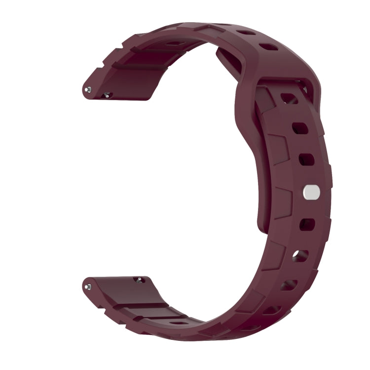 18mm Armor Silicone Watch Band(Wine Red) - free shipping - PMC TechLife - Order now!