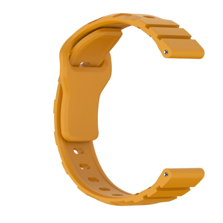 20mm Armor Silicone Watch Band(Yellow) - 20mm Bands by PMC TechLife | Online Shopping South Africa | PMC TechLife