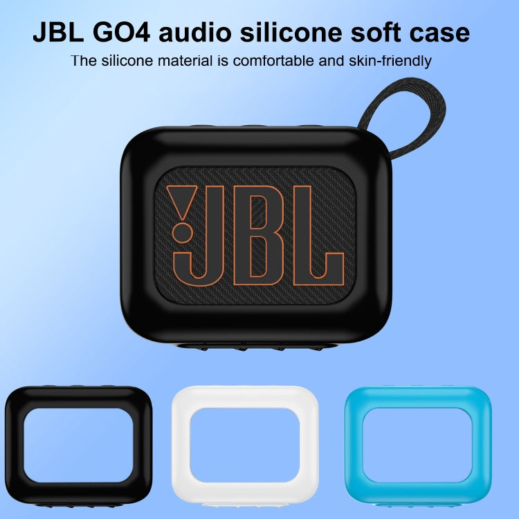 For JBL Go 4 Wireless Bluetooth Speaker Silicone Protective Case(Blue) - Protective Case by PMC TechLife | Online Shopping South Africa | PMC TechLife | Buy Now Pay Later Mobicred