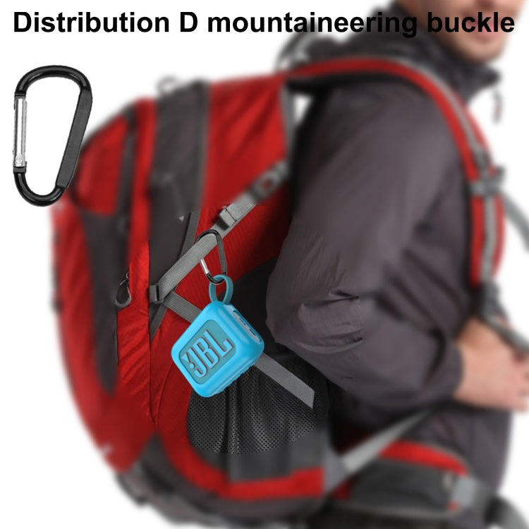 For JBL Go 4 Wireless Bluetooth Speaker Silicone Protective Case(Blue) - Protective Case by PMC TechLife | Online Shopping South Africa | PMC TechLife | Buy Now Pay Later Mobicred