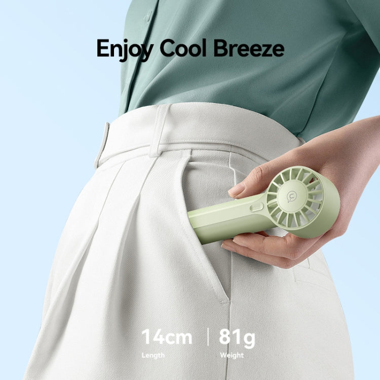 USAMS ZB288 Portable Type-C Rechargeable High Speed Handheld Mini Fan(Pink) - Electric Fans by USAMS | Online Shopping South Africa | PMC TechLife | Buy Now Pay Later Mobicred