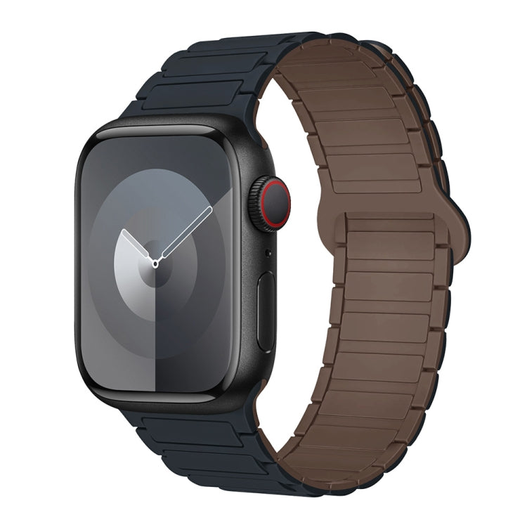 For Apple Watch Series 8 41mm I-Shaped Magnetic Silicone Watch Band(Midnight Chocolate) - free shipping - PMC TechLife - Order now!