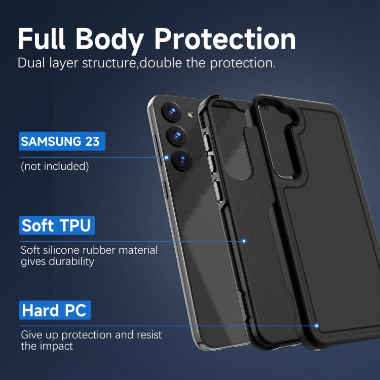 For Samsung Galaxy S23+ 5G RedPepper Armor PC Hybrid TPU Phone Case(Black) - Galaxy S23+ 5G Cases by RedPepper | Online Shopping South Africa | PMc TechLife | Buy Now Pay Later Mobicred