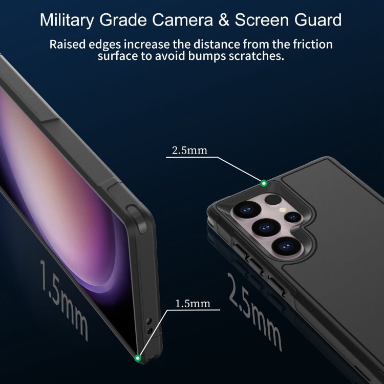 For Samsung Galaxy S22 Ultra 5G RedPepper Armor PC Hybrid TPU Phone Case(Black) - Galaxy S22 Ultra 5G Cases by RedPepper | Online Shopping South Africa | PMc TechLife | Buy Now Pay Later Mobicred