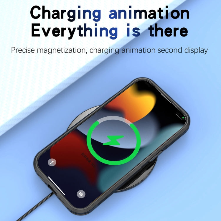 For iPhone 15 RedPepper Armor Magsafe PC Hybrid TPU Phone Case(Black) - free shipping - PMC Jewellery - Order now!