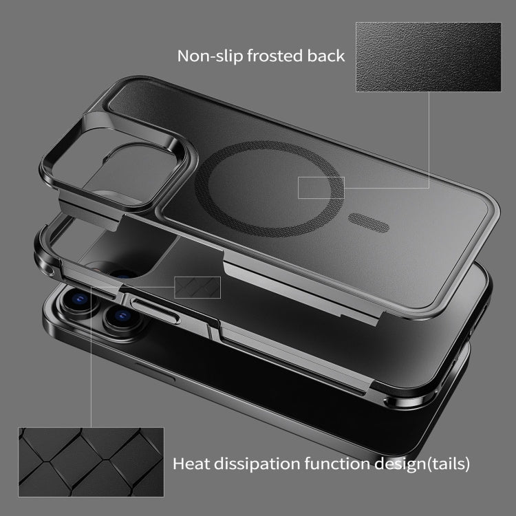 For iPhone 14 Pro RedPepper Armor Magsafe PC Hybrid TPU Phone Case(Black) - free shipping - PMc TechLife - Order now!