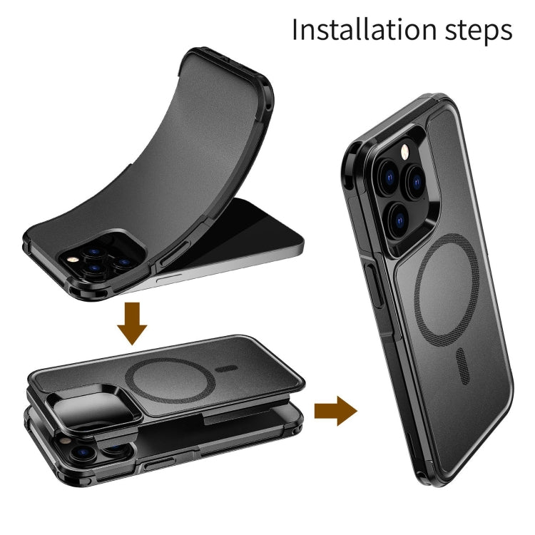 For iPhone 14 Pro Max RedPepper Armor Magsafe PC Hybrid TPU Phone Case(Black) - free shipping - PMc TechLife - Order now!