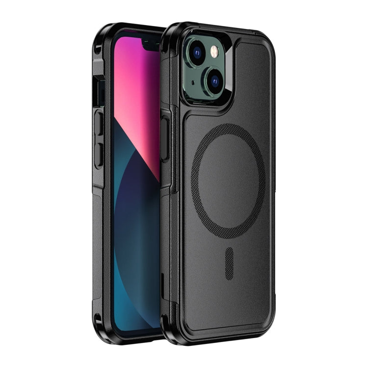 For iPhone 13 RedPepper Armor Magsafe PC Hybrid TPU Phone Case(Black) - iPhone 13 Cases by RedPepper | Online Shopping South Africa | PMC TechLife | Buy Now Pay Later Mobicred
