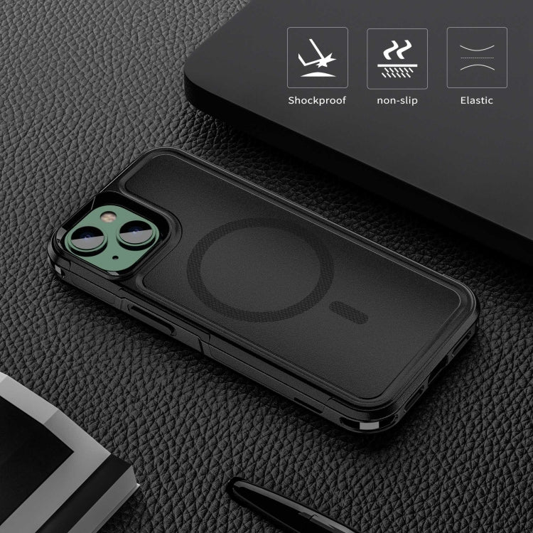 For iPhone 13 RedPepper Armor Magsafe PC Hybrid TPU Phone Case(Black) - iPhone 13 Cases by RedPepper | Online Shopping South Africa | PMC TechLife | Buy Now Pay Later Mobicred