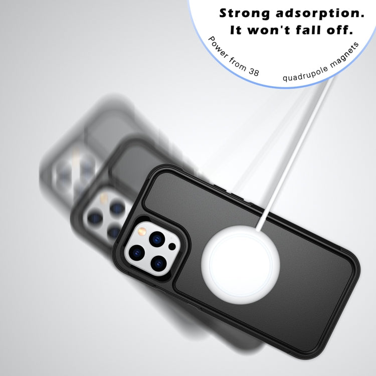 For iPhone 12 Pro Max RedPepper Armor Magsafe PC Hybrid TPU Phone Case(Black) - free shipping - PMc TechLife - Order now!