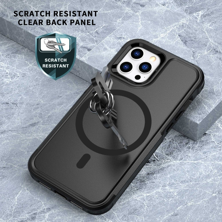 For iPhone 12 Pro Max RedPepper Armor Magsafe PC Hybrid TPU Phone Case(Black) - free shipping - PMc TechLife - Order now!