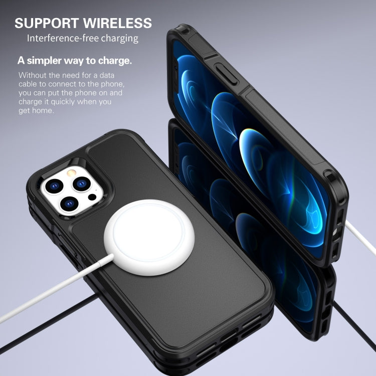 For iPhone 12 Pro Max RedPepper Armor Magsafe PC Hybrid TPU Phone Case(Black) - free shipping - PMc TechLife - Order now!