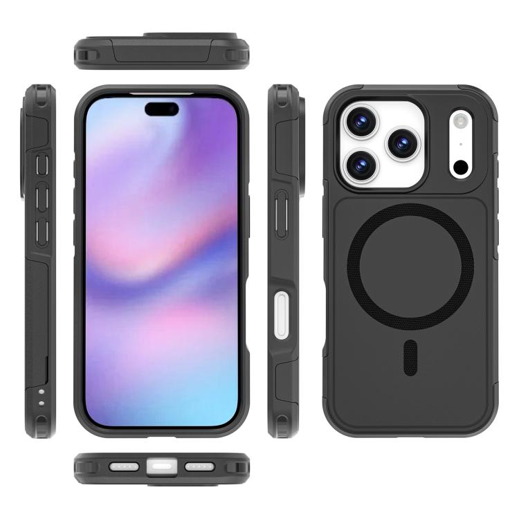 For iPhone 17 Pro RedPepper Armor Magsafe PC Hybrid TPU Phone Case(Black) - iPhone 17 Pro Cases by RedPepper | Online Shopping South Africa | PMC TechLife | Buy Now Pay Later Mobicred