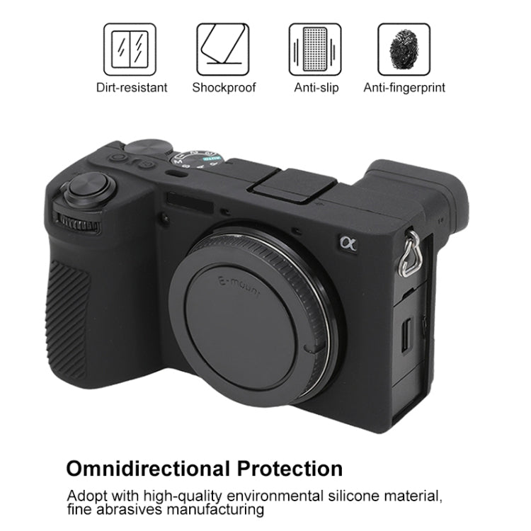 For Sony ILCE-6700 / A6700 Glossy Soft Silicone Protective Case(Black) - Protective Case by PMC TechLife | Online Shopping South Africa | PMC TechLife | Buy Now Pay Later Mobicred