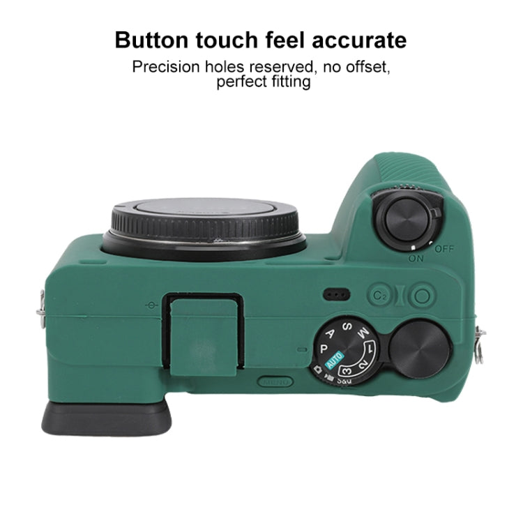 For Sony ILCE-6700 / A6700 Glossy Soft Silicone Protective Case(Green) - Protective Case by PMC TechLife | Online Shopping South Africa | PMC TechLife | Buy Now Pay Later Mobicred