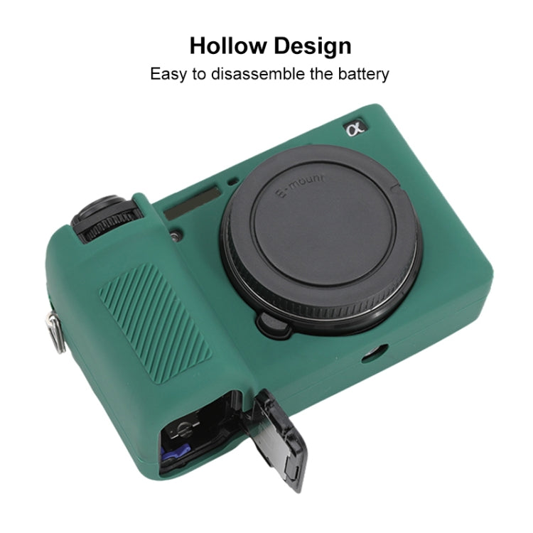 For Sony ILCE-6700 / A6700 Glossy Soft Silicone Protective Case(Green) - Protective Case by PMC TechLife | Online Shopping South Africa | PMC TechLife | Buy Now Pay Later Mobicred