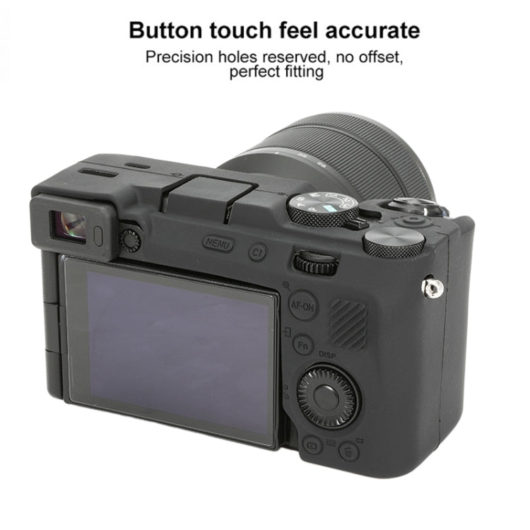 For Sony ILCE-7CM2 / A7C II / A7CR Glossy Soft Silicone Protective Case(Black) - Protective Case by PMC TechLife | Online Shopping South Africa | PMC TechLife | Buy Now Pay Later Mobicred