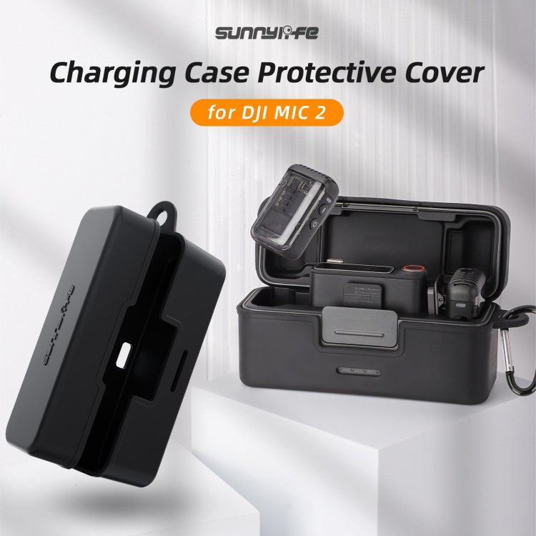 For DJI Mic 2 Sunnylife BHT772 Charging Case Wireless Mic Soft Scratch-proof Protective Cover(Black) - DJI Mic Series by Sunnylife | Online Shopping South Africa | PMC TechLife | Buy Now Pay Later Mobicred