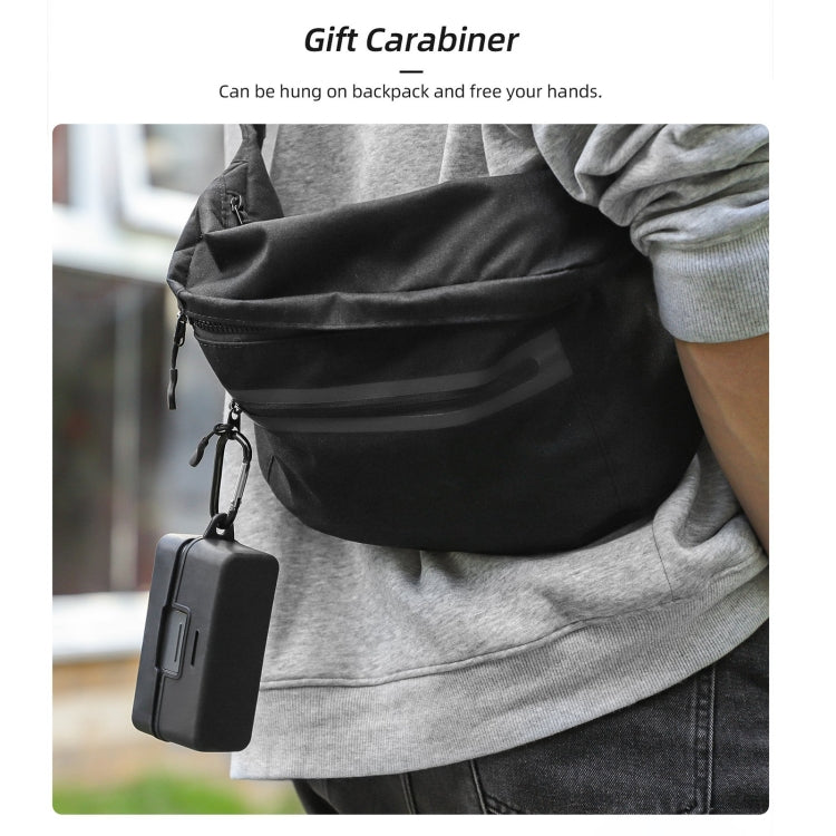 For DJI Mic 2 Sunnylife BHT772 Charging Case Wireless Mic Soft Scratch-proof Protective Cover(Black) - DJI Mic Series by Sunnylife | Online Shopping South Africa | PMC TechLife | Buy Now Pay Later Mobicred