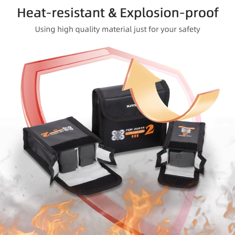 For DJI Avata 2 Sunnylife Battery Explosion-proof Safe Bag Protective Li-Po Safe Bag(For 1pc Battery) - Cases & Bags by Sunnylife | Online Shopping South Africa | PMC TechLife | Buy Now Pay Later Mobicred