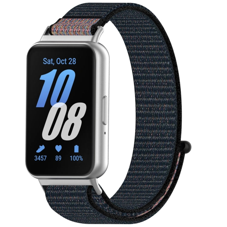 For Samsung Galaxy Fit 3 Nylon Loop Hook and Loop Fastener Watch Band(Official Black) - free shipping - PMC TechLife - Order now!