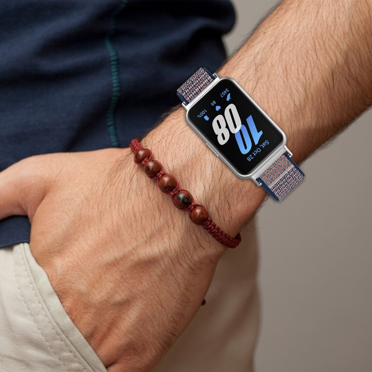 For Samsung Galaxy Fit 3 Nylon Loop Hook and Loop Fastener Watch Band(Official Black) - free shipping - PMC TechLife - Order now!