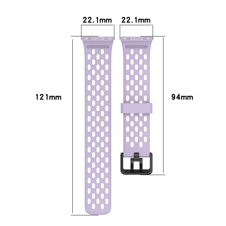 For Samsung Galaxy Fit 3 Hole Style Dual Buckle Silicone Watch Band(Midnight Blue) - Watch Bands by PMC TechLife | Online Shopping South Africa | PMC TechLife