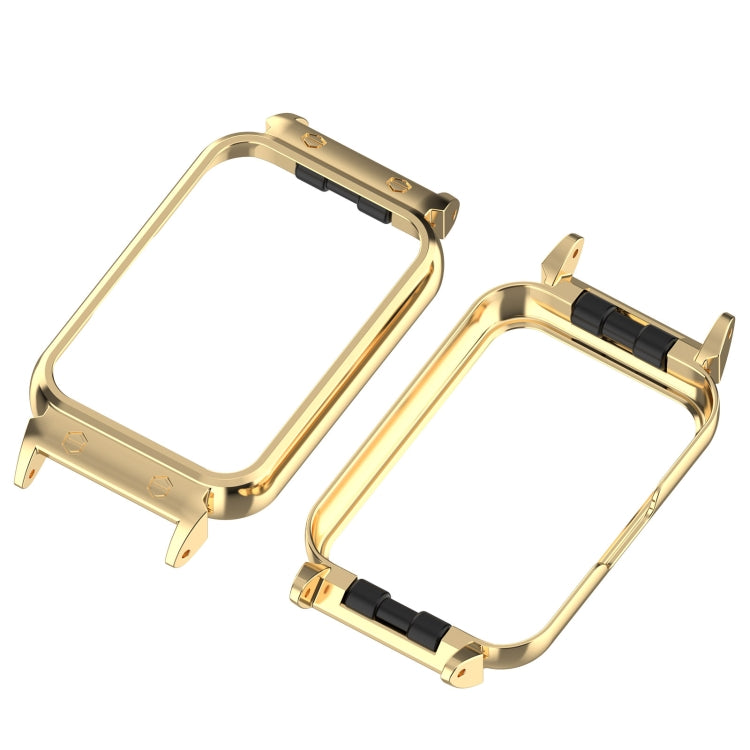 For Samsung Galaxy Fit 3 18mm Metal Frame Watch Protective Case(Gold) - Watch Cases by PMC TechLife | Online Shopping South Africa | PMC TechLife