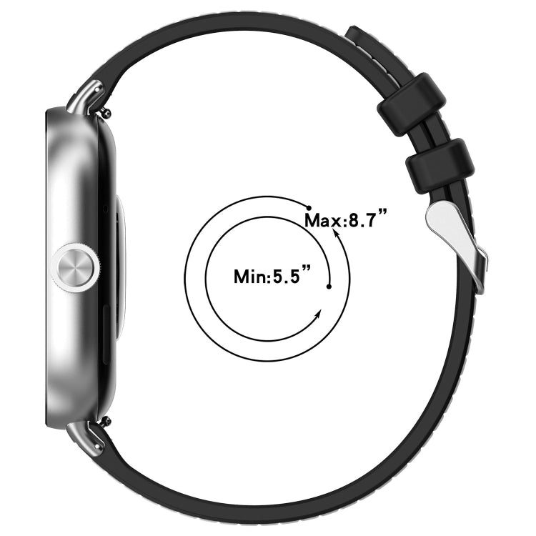 For Xiaomi Mi Band 8 Pro / Redmi Watch 4 Ordinary Buckle Hybrid Nylon Braid Silicone Watch Band(Midnight Blue) - Watch Bands by PMC TechLife | Online Shopping South Africa | PMC TechLife