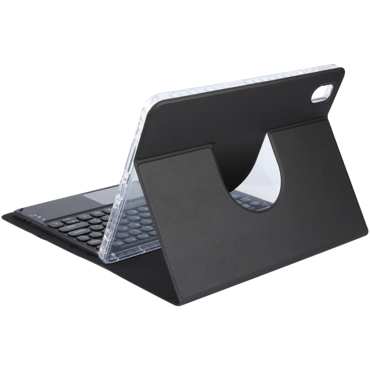 For Huawei MatePad Air 11.5 Round Button Bluetooth Keyboard Rotatable Holder Leather Case with Touchpad(Black) - Huawei Keyboard by PMC TechLife | Online Shopping South Africa | PMC TechLife | Buy Now Pay Later Mobicred